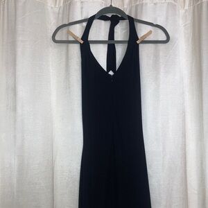 Black Halter Jumpsuit. Small